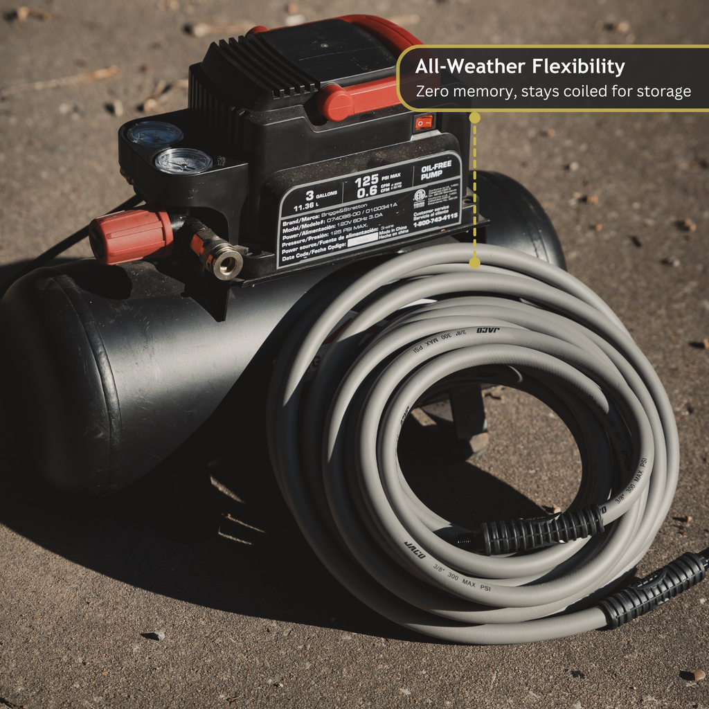 rubber hybrid polymer air hose for air compressor accessories