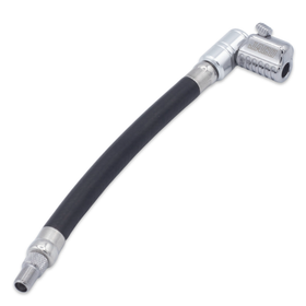 Lightning™ L2X Quick-Connect Locking Tire Inflator Air Chuck Extension | Patented Lock-on Compressor Hose Attachment (Open Flow)
