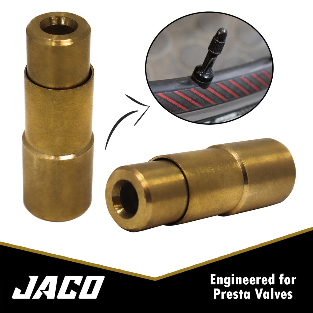 Bike Presta Tire Air Chuck - 1/4" NPT, Open Flow (2 Pack)