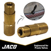 Bike Presta Tire Air Chuck - 1/4" NPT, Open Flow (2 Pack)