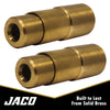 Bike Presta Tire Air Chuck - 1/4" NPT, Open Flow (2 Pack)