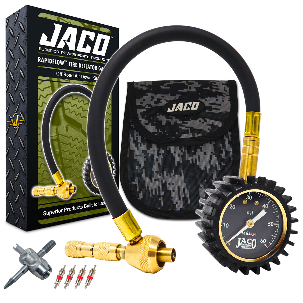 tire deflator with gauge