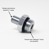 Lightning™ Air Inflator Adapter for Portable Tire Inflators (Schrader Valve to 1/4 inch M-NPT) | Open Flow