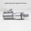 Lightning™ Air Inflator Adapter for Portable Tire Inflators (Schrader Valve to 1/4 inch M-NPT) | Open Flow