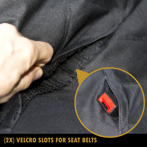 ProtectPro™ Dog Car Seat Cover - Heavy Duty, Waterproof, and Scratch Proof Back Seat Protector - Travel Pet Hammock for Car, Truck, and SUV - Universal Fit
