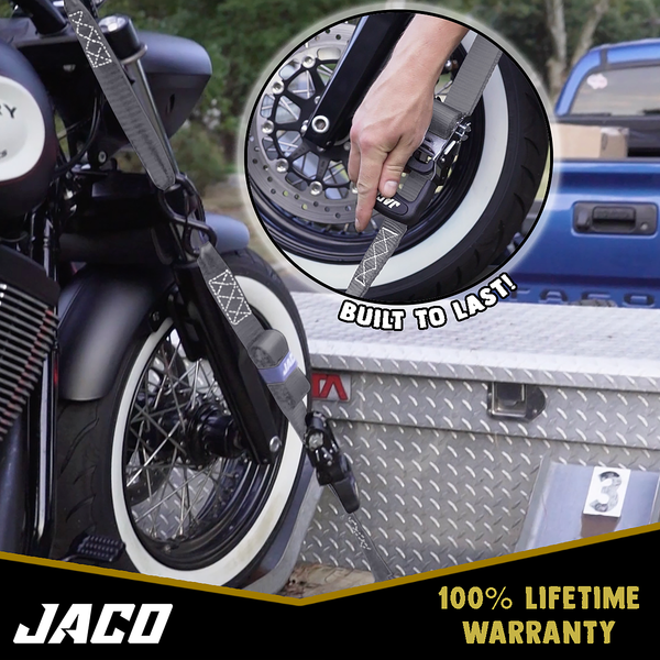 Heavy Duty Ratchet Tie Down Straps with Soft Loops (1.6" x 8 ft) | AAR Certified Break Strength (5,208 lbs) - Image 20 - JACO