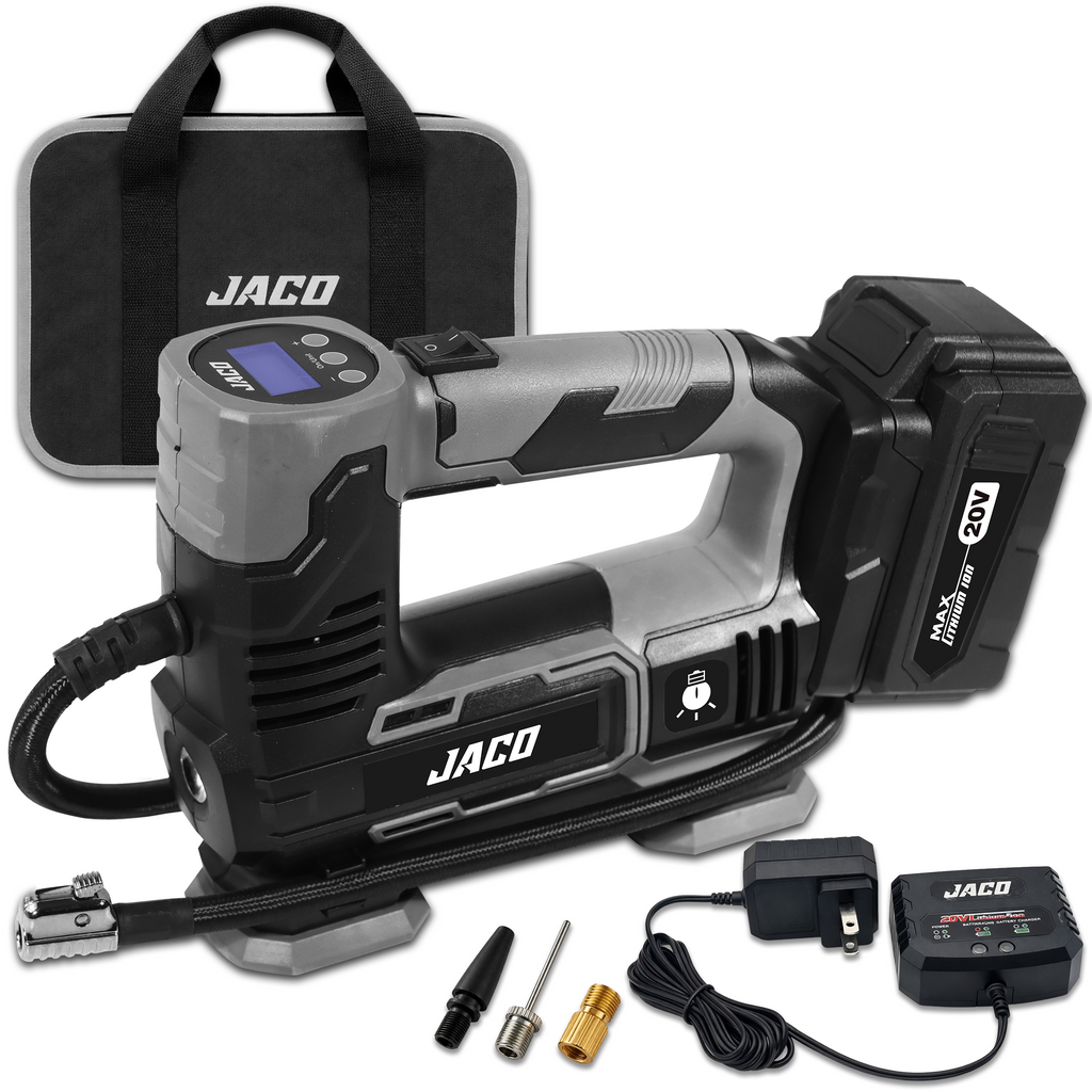 20V Cordless Tire Inflator Air Compressor | with 3.0Ah Max Lithium-Ion Battery