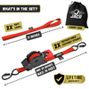 Retractable Ratchet Straps - 1" x 15 ft (1,760 lbs Break Strength) | Auto Self Retracting Cargo Tie Down Strap Set - Image 47 - JACO