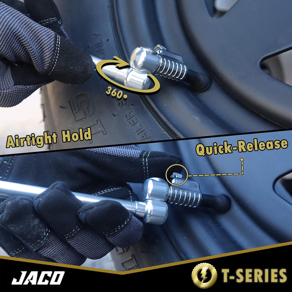 FlowPro® Digital Tire Inflator Gauge with Lock-on Dually Air Chuck - 200 PSI (Bundle) - Image 7 - JACO