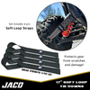 Heavy Duty Ratchet Tie Down Straps with Soft Loops (1.6" x 8 ft) | AAR Certified Break Strength (5,208 lbs) - Image 7 - JACO