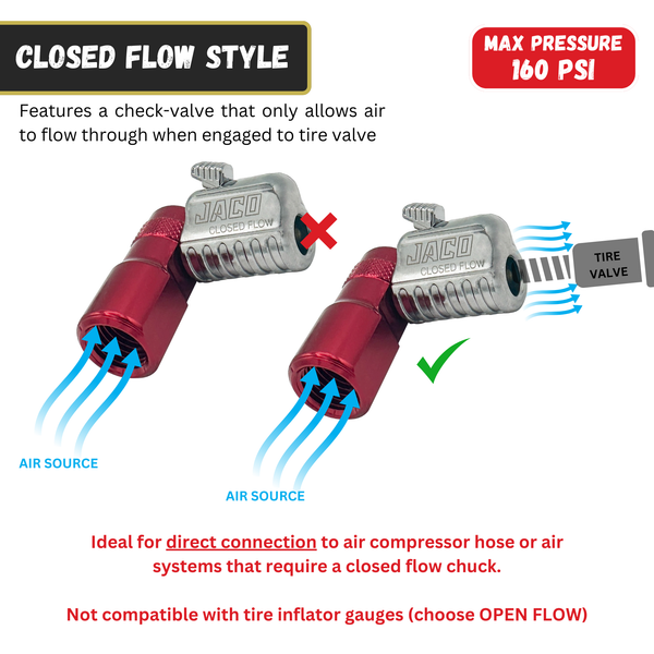 Lightning™ L2-Series Tire Air Chuck - 1/4" F-NPT - Image 6 - JACO