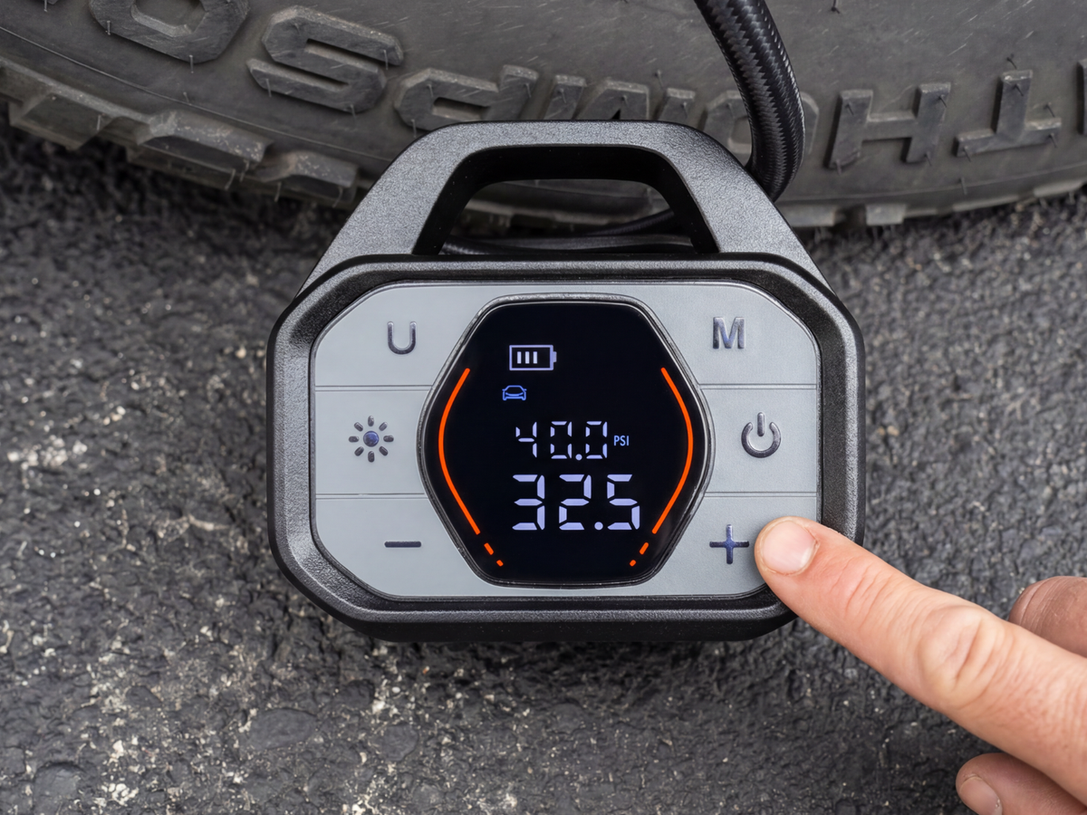 cordless tire inflator portable air compressor pump