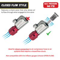 Lightning™ S2-Series Tire Air Chuck - 1/4" F-NPT - Image 5 - JACO