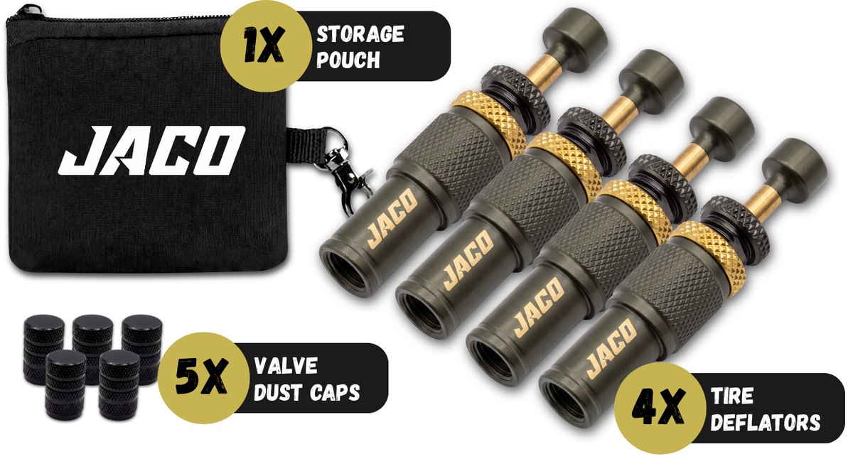 off road tire deflator air down valves