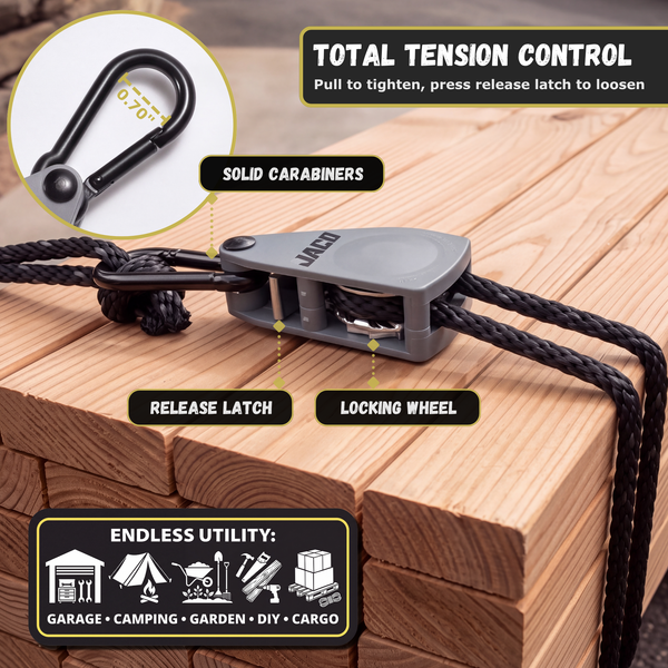 tie down ratchet rope adjustable ratcheting mini straps pulley hoist block tackle