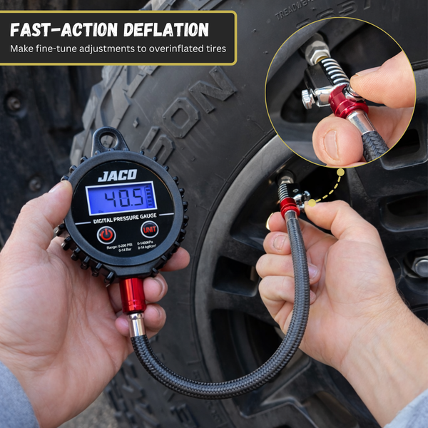 ElitePro-X Digital Tire Pressure Gauge with Lightning™ Chuck - Image 8 - JACO