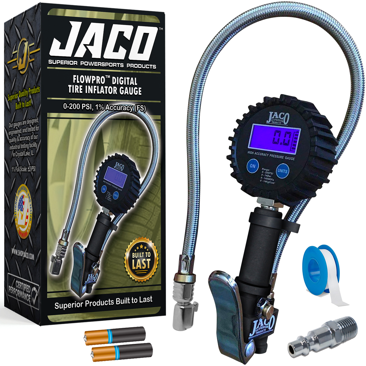 tire inflator gauge set