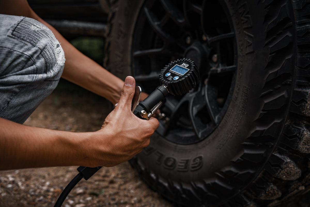 inline tire inflator gauge