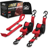Retractable Ratchet Straps - 1" x 15 ft (1,760 lbs Break Strength) | Auto Self Retracting Cargo Tie Down Strap Set - Image 41 - JACO