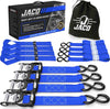 Heavy Duty Ratchet Tie Down Straps with Soft Loops (1.6" x 8 ft) | AAR Certified Break Strength (5,208 lbs) - Image 22 - JACO