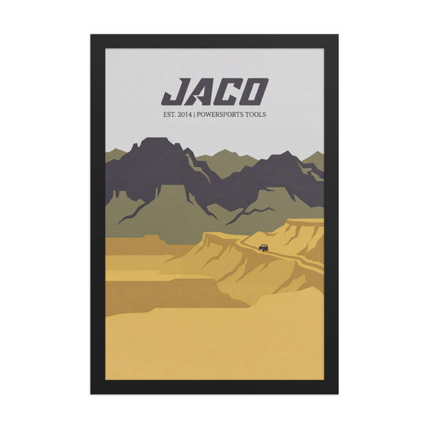 Mountain Drive Framed Poster Wall Art - 12" x 18"