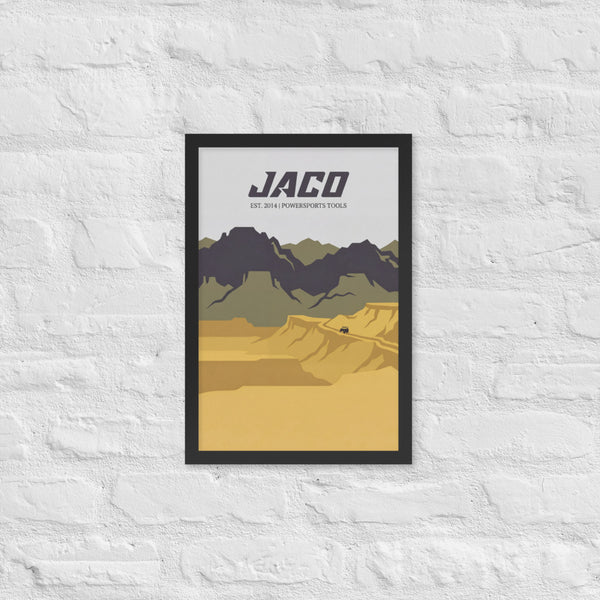 Mountain Drive Framed Poster Wall Art - 12" x 18"