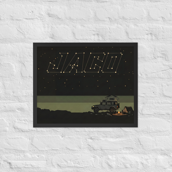 Starry Night Framed Poster Wall Art