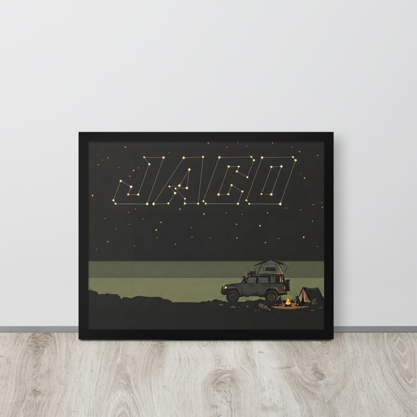 Starry Night Framed Poster Wall Art