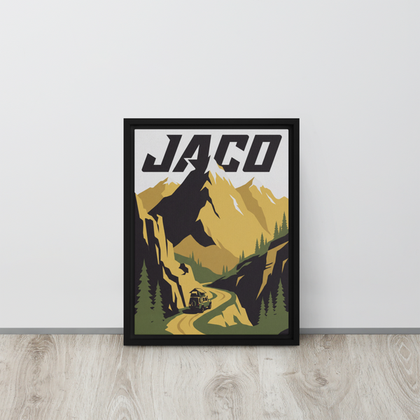 Mountain Adventure Framed Canvas Wall Art