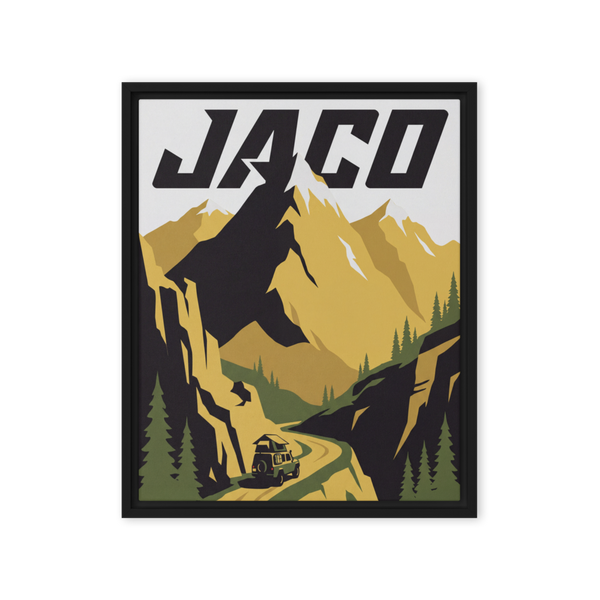 Mountain Adventure Framed Canvas Wall Art