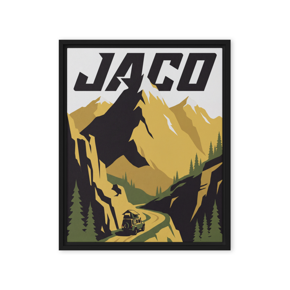 Mountain Adventure Framed Canvas Wall Art