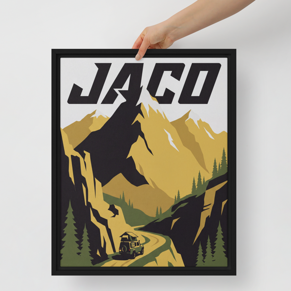 Mountain Adventure Framed Canvas Wall Art