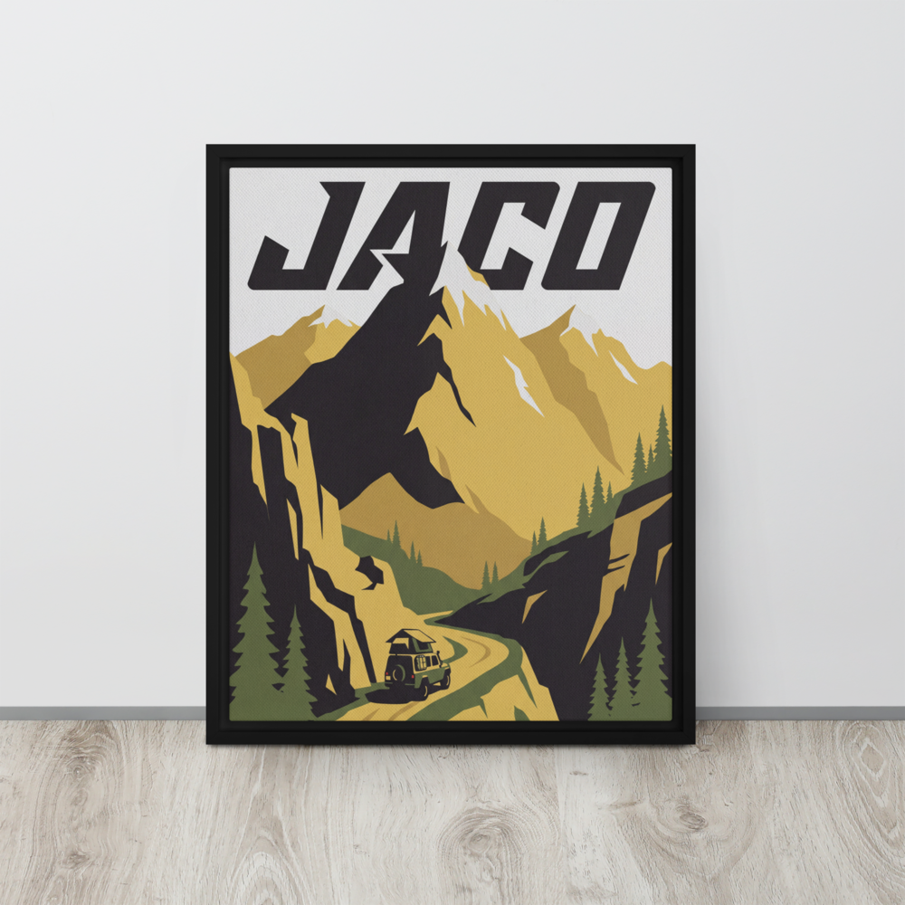 Mountain Adventure Framed Canvas Wall Art