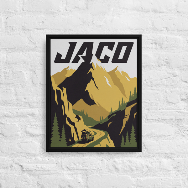 Mountain Adventure Framed Canvas Wall Art