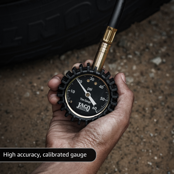 RapidFlow™ Tire Deflator Gauge (0-60 PSI) | Rapid Off-Road Air Down Kit - Image 5 - JACO