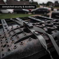 Tie Down Ratchet Straps (4 Pack) - 1 in x 15 ft | AAR Certified Break Strength (1,823 lbs) | Cargo Tie Down Set - Image 18 - JACO