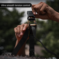 Tie Down Ratchet Straps (4 Pack) - 1 in x 15 ft | AAR Certified Break Strength (1,823 lbs) | Cargo Tie Down Set - Image 5 - JACO