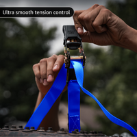 Tie Down Ratchet Straps (4 Pack) - 1 in x 15 ft | AAR Certified Break Strength (1,823 lbs) | Cargo Tie Down Set - Image 25 - JACO