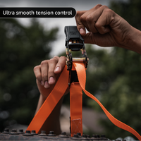 Tie Down Ratchet Straps (4 Pack) - 1 in x 15 ft | AAR Certified Break Strength (1,823 lbs) | Cargo Tie Down Set - Image 12 - JACO