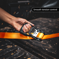 Heavy Duty Ratchet Tie Down Straps with Soft Loops (1.6" x 8 ft) | AAR Certified Break Strength (5,208 lbs) - Image 12 - JACO