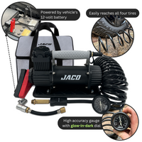 TrailPro™ Heavy Duty Portable Air Compressor - 3.5 CFM (12V/33A) | On x Off Road Tire Inflator Kit - Image 3 - JACO