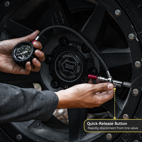 Sgonfiatore Regolabile 10-30 PSI Sgonfiatore Pneumatici Automatico 4x4 - Kit 4 Pezzi Per Fuoristrada Con Regolazione 10-30 PSI Sgonfiatore Automatico Pneumatici Fuoristrada - Foto 9