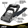 Heavy Duty Ratchet Tie Down Straps with Soft Loops (1.6" x 8 ft) | AAR Certified Break Strength (5,208 lbs) - Image 3 - JACO