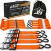 orange heavy duty ratchet tie down straps