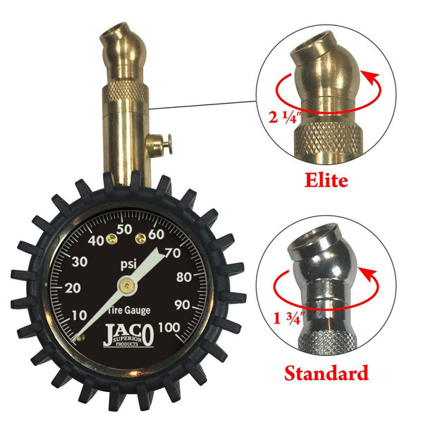 Elite® Tire Pressure Gauge - 100 PSI - Image 3 - JACO