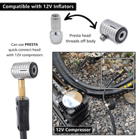 Lightning™ XP Locking Presta Air Chuck for Bike Tires - 1/4" F-NPT (Presta Valves) - Image 6 - JACO