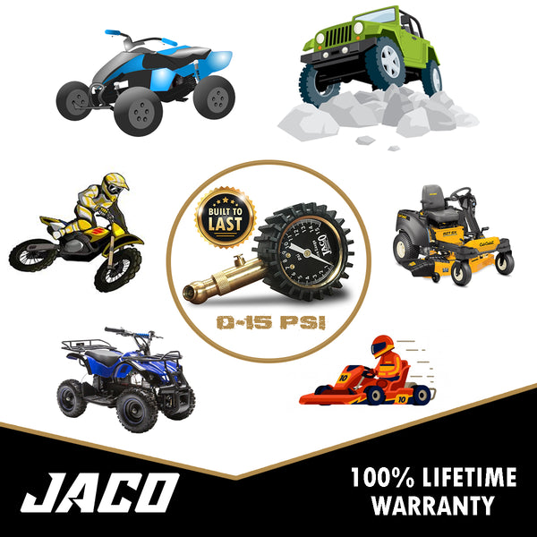 Elite® Low Pressure Tire Gauge - 15 PSI - Image 6 - JACO