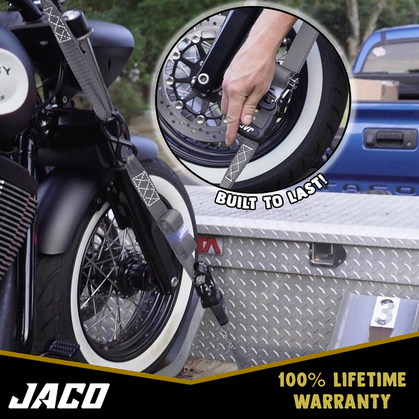 Heavy Duty Ratchet Tie Down Straps with Soft Loops (1.6" x 8 ft) | AAR Certified Break Strength (5,208 lbs) - Image 20 - JACO