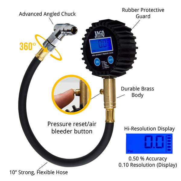 tire pressure gauge for car truck motorcycle