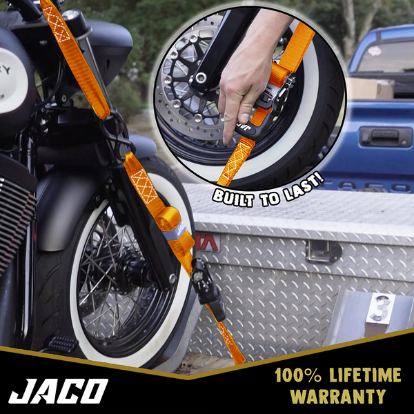 Heavy Duty Ratchet Tie Down Straps with Soft Loops (1.6" x 8 ft) | AAR Certified Break Strength (5,208 lbs) - Image 13 - JACO